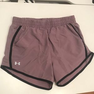 Light purple Under Armour Fly By Shorts